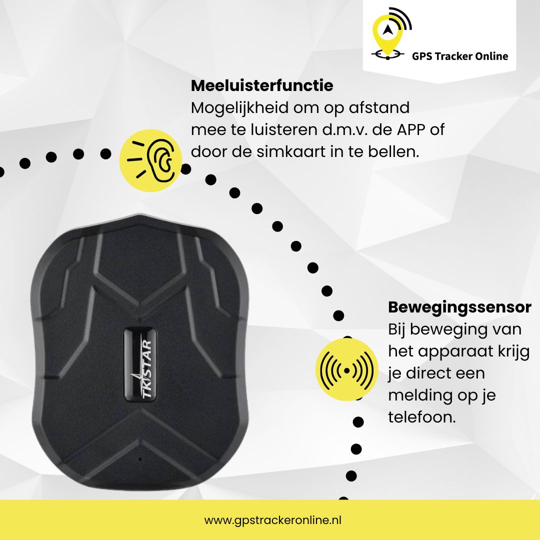 GPS Tracker Magneet Pro met Extra Grote Batterij (V2)