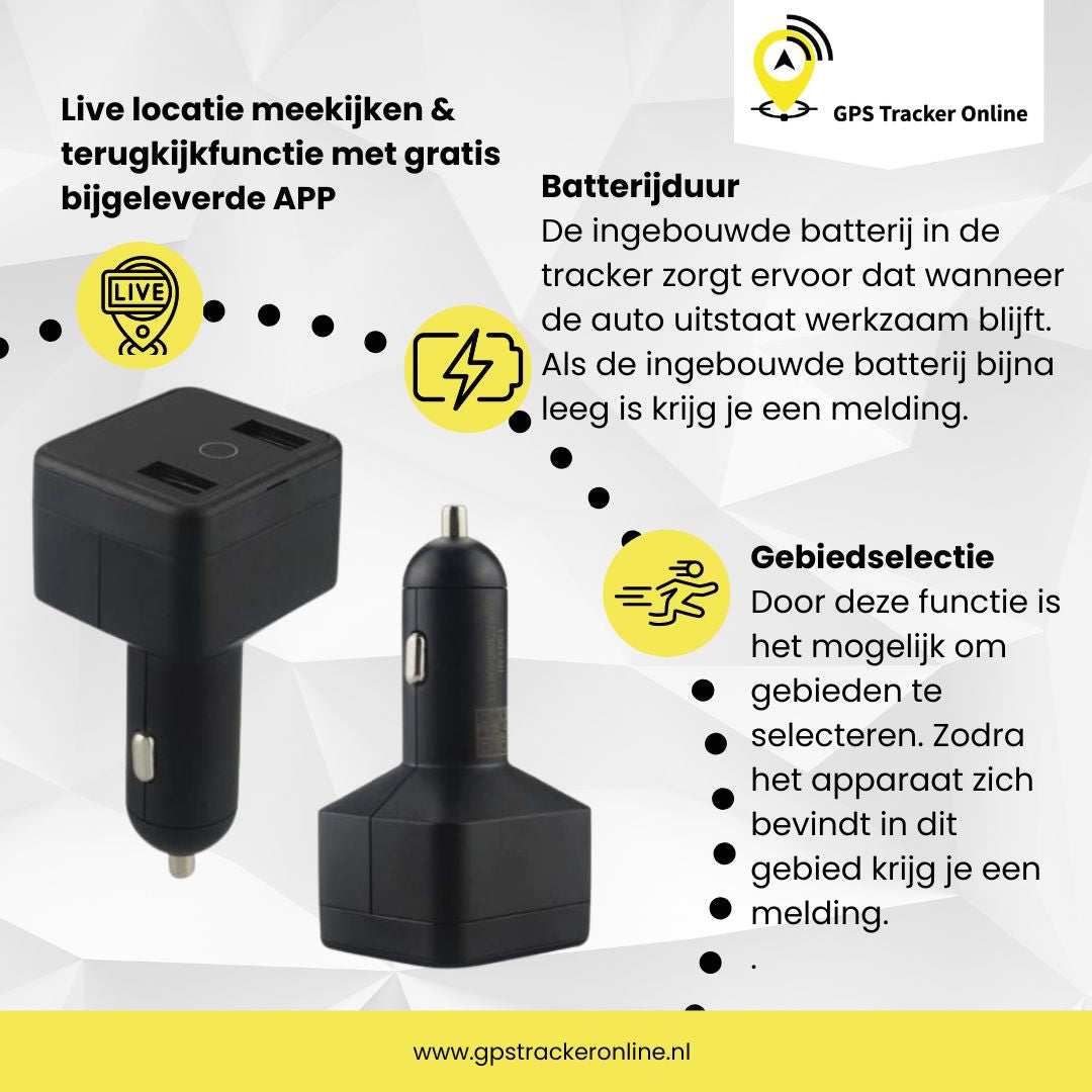 USB Autolader met GPS Tracker