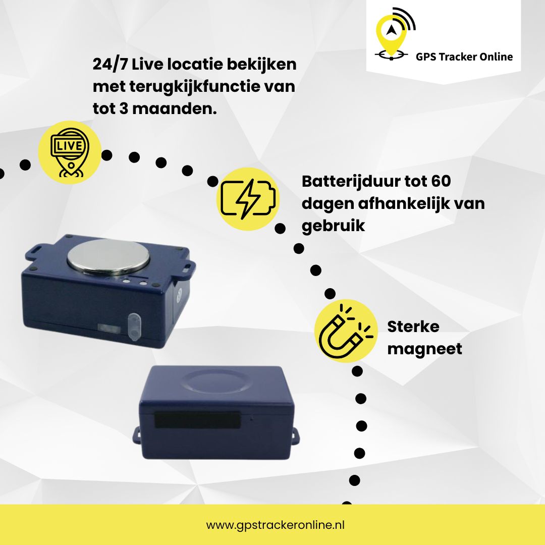 GPS Tracker Magneet Auto 60 Dagen Standby